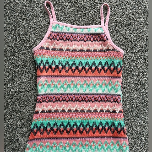 Shein Girl’s Pink/Orange/Green Crochet Style Dress, Size 7Y - Picture 8 of 8